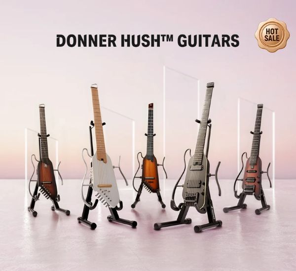 Donner Music - Hush Series Travel Guitars